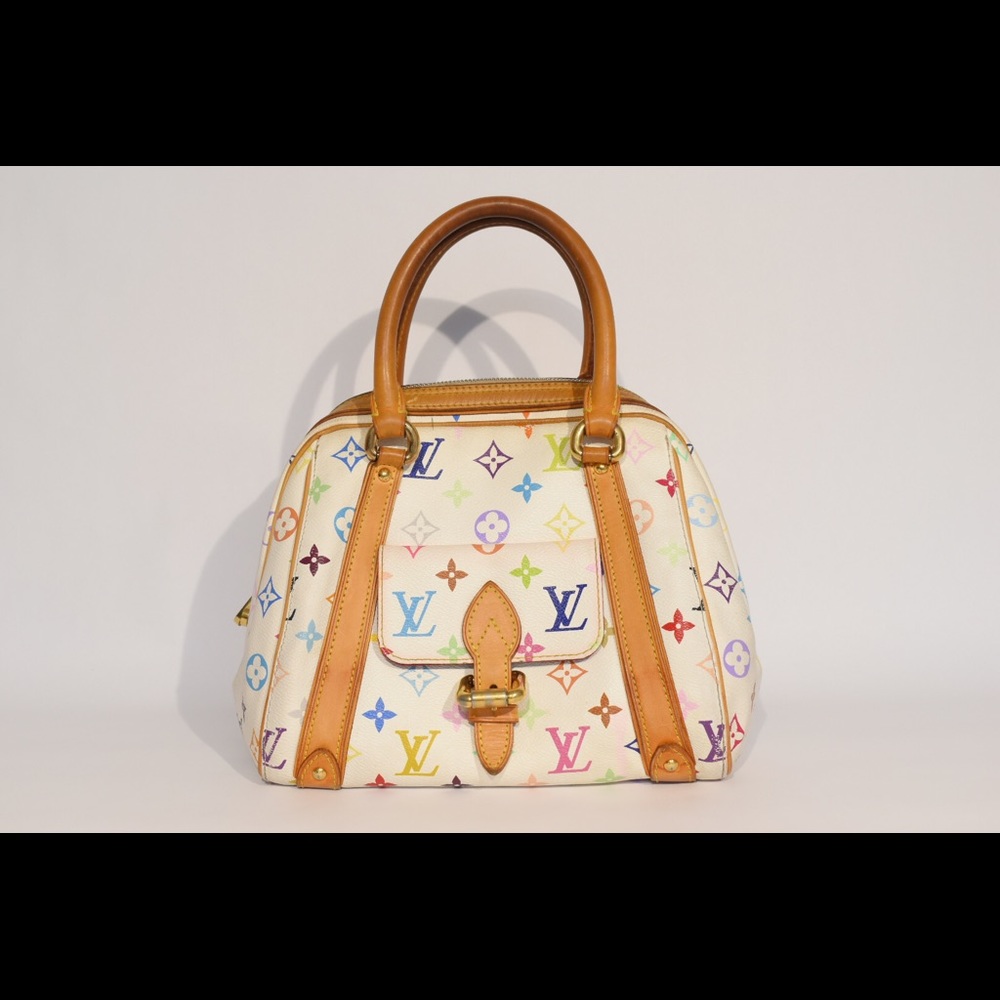⛔️SOLD⛔️LV White Multicolor Priscilla Tote Bag